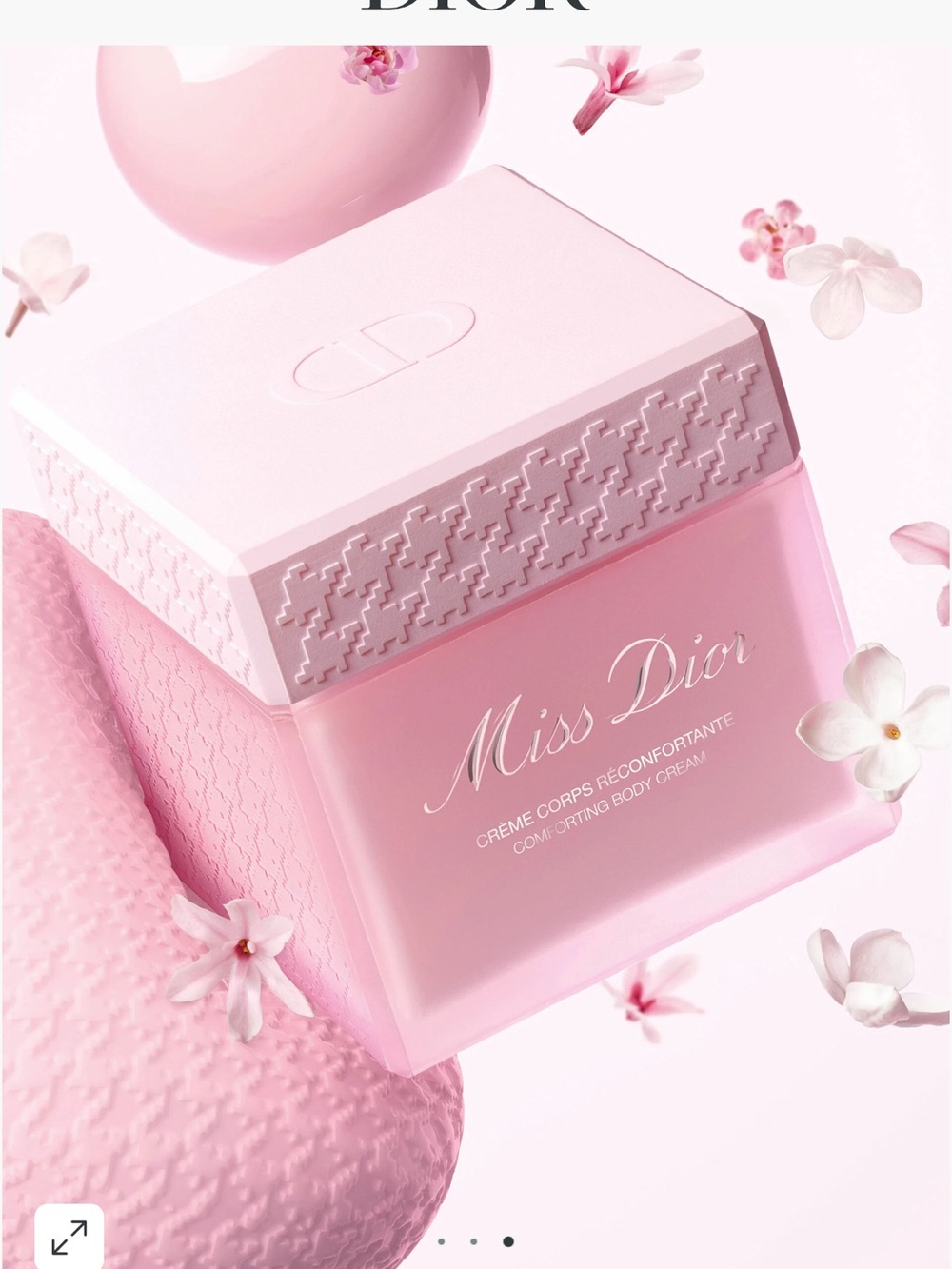 Dior Miss Dior Comforting Body Cream - Pale Pink Box